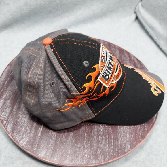 2007 Daytona Beach Bike Week Cap Gray & Black Adjustable Strap Flames - Picture 10 of 10